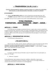 MODIFICATION-statuts Sté TRADIVERSA SARL A.U MODF.doc