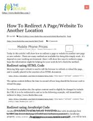 How To Redirect A Page_Website To Another Location _ Thedevline - Place of Inspiration.pdf