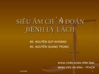 6. SIEU AM CHAN DOAN BENH LY LACH.ppt