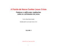 A Paixão de Nosso Senhor Jesus Cristo Volume II - Santo Afonso de Ligório.pdf