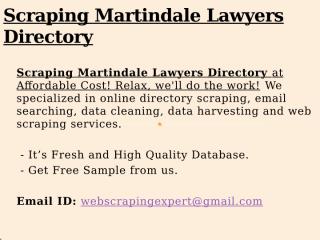 Scraping Martindale Lawyers Directory.pptx