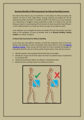 Business Benefits of Risk Assessment for Manual Handling Courses.pdf