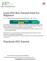 Learn SVG Best Tutorial Point For Beginners _ Thedevline - Place of Inspiration.pdf