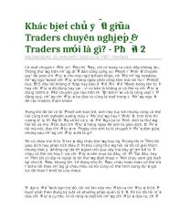 Khác biệt chủ yếu giữa Traders chuyên nghiệp & Traders mới là gì - Phần 2.doc