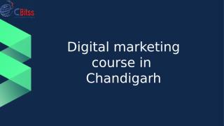 Digital marketing course in  Chandigarh.pptx