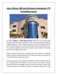 Axis, Infosys, SBI top disclosure champions FTI Consulting report.pdf